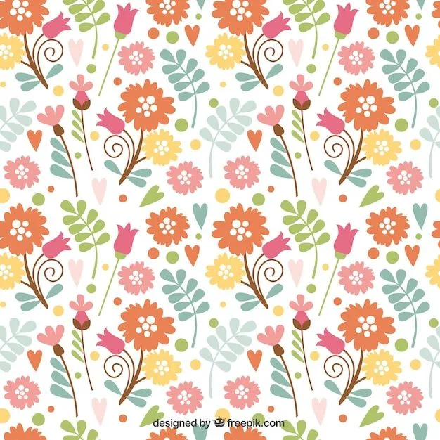 Estampado de flores lindas | Descargar Vectores gratis Estampado de flores lindas | Descargar Vectores gratis