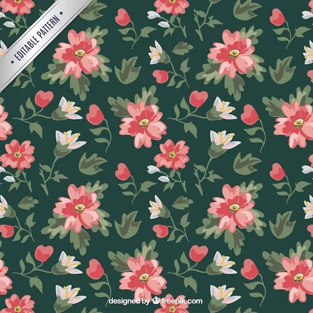 Estampado de flores vintage | Descargar Vectores gratis Estampado de flores vintage | Descargar Vectores gratis