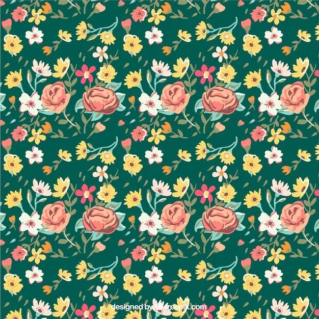 Estampado de flores vintage | Descargar Vectores gratis Estampado de flores vintage | Descargar Vectores gratis