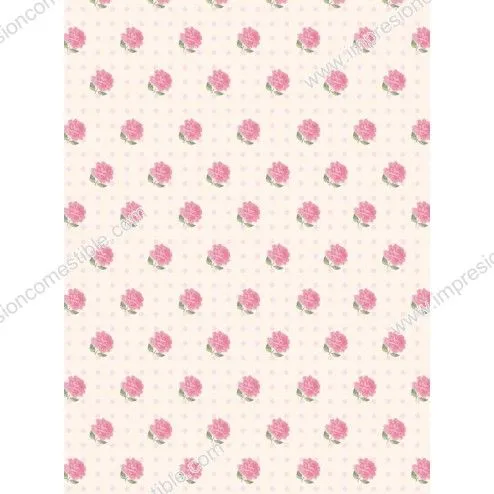 Estampado con Rosas y topos