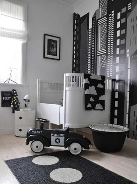 Estampados gráficos en blanco y negro para decorar el dormitorio ... Estampados gráficos en blanco y negro para decorar el dormitorio ...