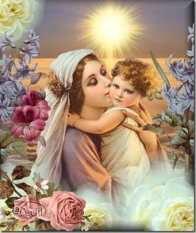 Estampas, postales y gifs de la Virgen María | Busco Imágenes