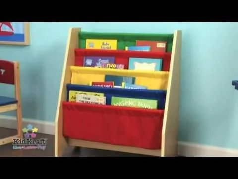 Estantería para niños en madera de colores en EurekaKids - YouTube