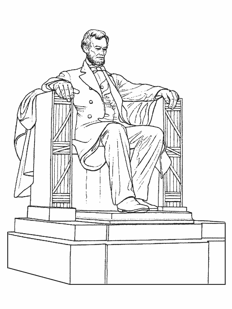 Estatua de Abraham Lincoln para colorear ~ Dibujos para Colorear ... Estatua de Abraham Lincoln para colorear ~ Dibujos para Colorear ...