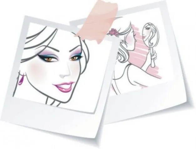 Cara de la mujer en el dibujo estética espejo | Descargar Vectores ... Cara de la mujer en el dibujo estética espejo | Descargar Vectores ...