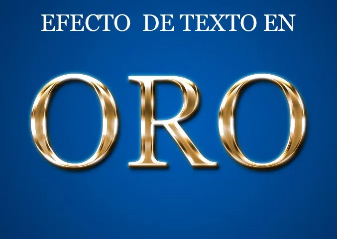 Estilo de capa de texto, efecto oro para Photoshop | Jhon Urbano