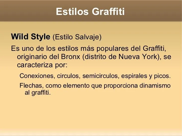 Estilos Graffiti