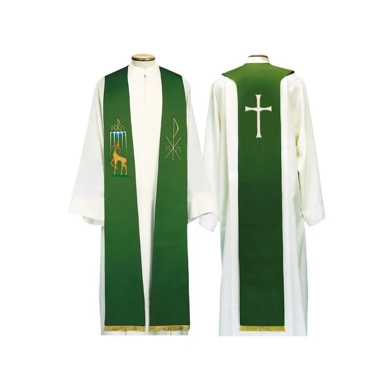 Estola de poliéster bicolor bordada a mano en Italia. Disponible ... Estola de poliéster bicolor bordada a mano en Italia. Disponible ...