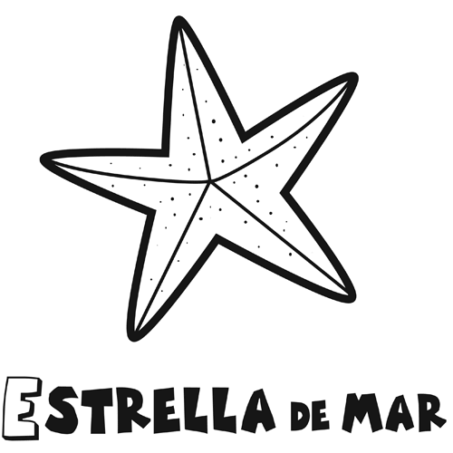 Estrella para colorear