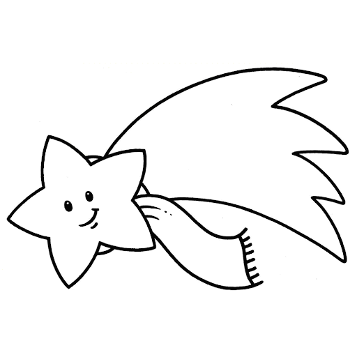 Una estrella para colorear - Imagui