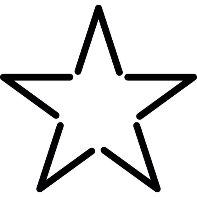 Estrella de contorno de la forma fivepointed en blanco | Descargar ... Estrella de contorno de la forma fivepointed en blanco | Descargar ...