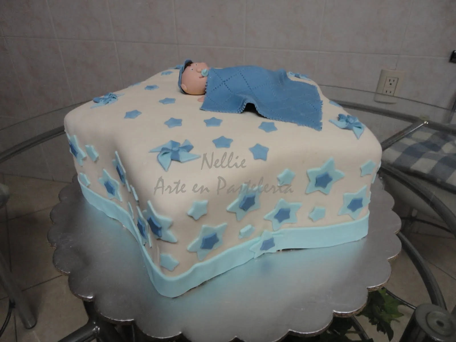 ... de estrella, Decoración de fondant, para Baby Shower ó Bautizo ... de estrella, Decoración de fondant, para Baby Shower ó Bautizo