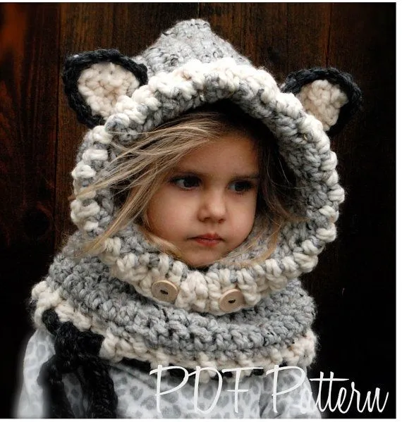 Estrella y Lalis..... de todo un poco: Gorros de animalitos con cuello Estrella y Lalis..... de todo un poco: Gorros de animalitos con cuello
