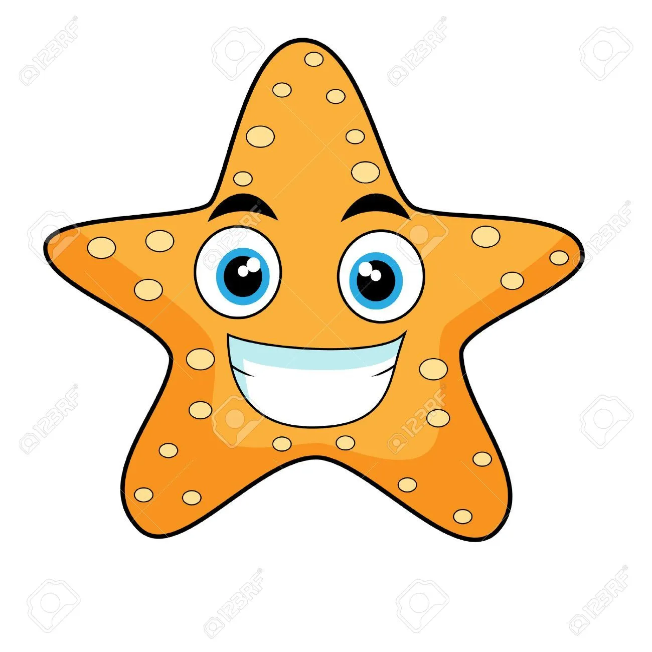 Estrella De Mar Caricatura Imágenes De Archivo, Vectores, Estrella ...