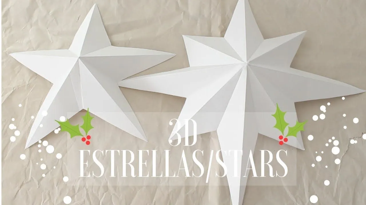 Como Hacer Estrella de Papel 3D 5 y 8 puntas/ How To Make a 3D Star 5 & 8 Points #diy - YouTube Como Hacer Estrella de Papel 3D 5 y 8 puntas/ How To Make a 3D Star 5 & 8 Points #diy - YouTube