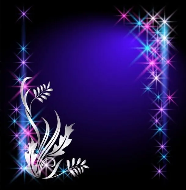Estrellado azul con plata floral overlay fondo abstracto ... Estrellado azul con plata floral overlay fondo abstracto ...
