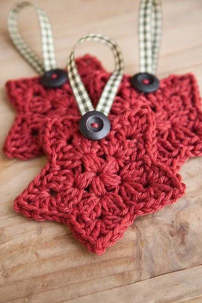 Figuras navideñas crochet - Imagui
