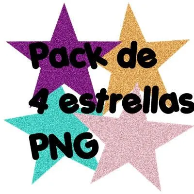 4 Estrellas Glitter PNG by ~RaamiEditions on deviantART