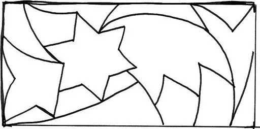 Estrellas de Navidad para colorear