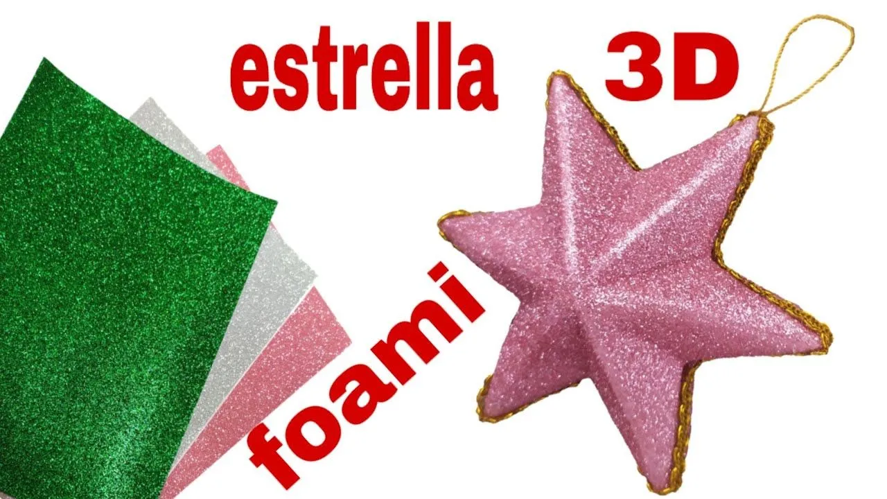 Cómo hacer Estrellas Navideñas de Foami fácil y rápido ⭐ - YouTube Cómo hacer Estrellas Navideñas de Foami fácil y rápido ⭐ - YouTube