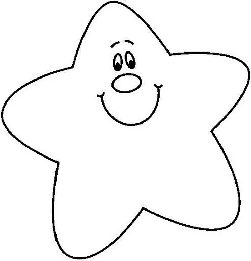 ESTRELLAS CON OJOS PARA COLOREAR