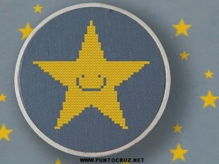 Estrellas | Punto de cruz - Colección de patrones punto de cruz ... Estrellas | Punto de cruz - Colección de patrones punto de cruz ...
