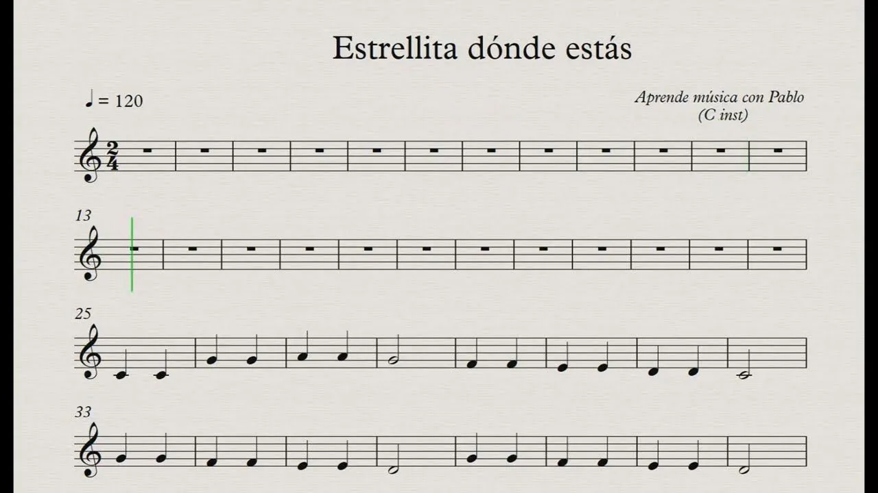ESTRELLITA DÓNDE ESTÁS: (flauta, violín, oboe...) (partitura con playback) - YouTube ESTRELLITA DÓNDE ESTÁS: (flauta, violín, oboe...) (partitura con playback) - YouTube