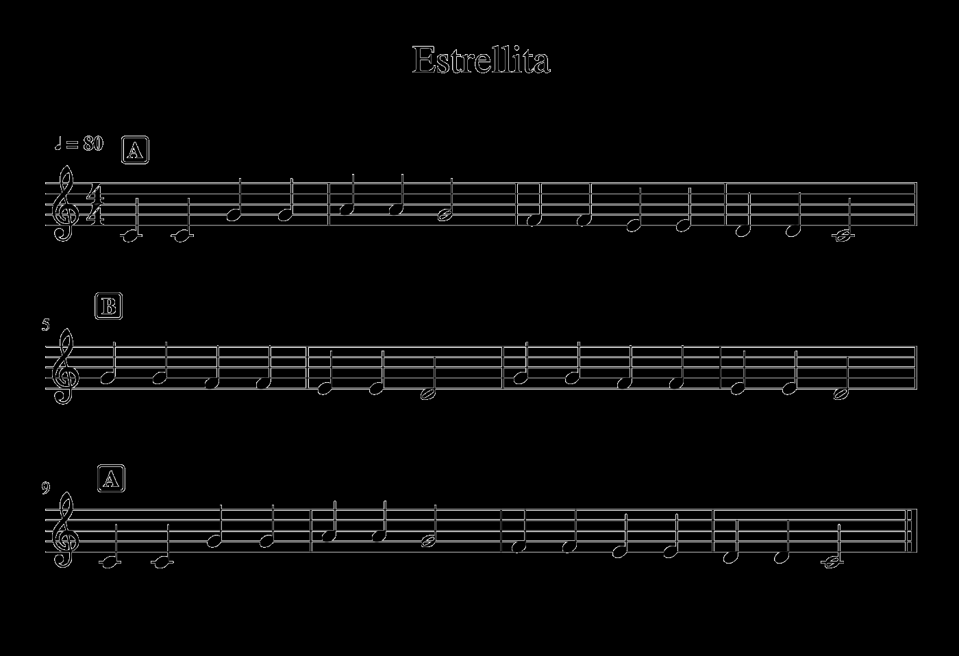 Estrellita – Lenguaje Musical