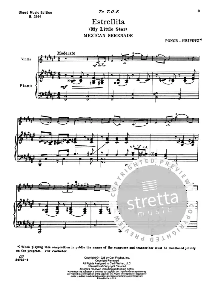 Estrellita - My Little Star de Manuel María Ponce | comprar en Stretta tienda de partituras online Estrellita - My Little Star de Manuel María Ponce | comprar en Stretta tienda de partituras online