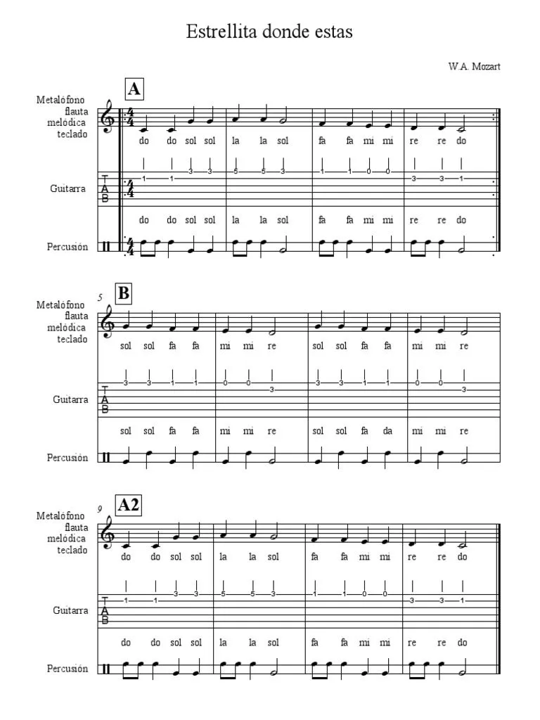 Estrellita Donde Estas | PDF | Instrumentos musicales | Tecnología musical Estrellita Donde Estas | PDF | Instrumentos musicales | Tecnología musical