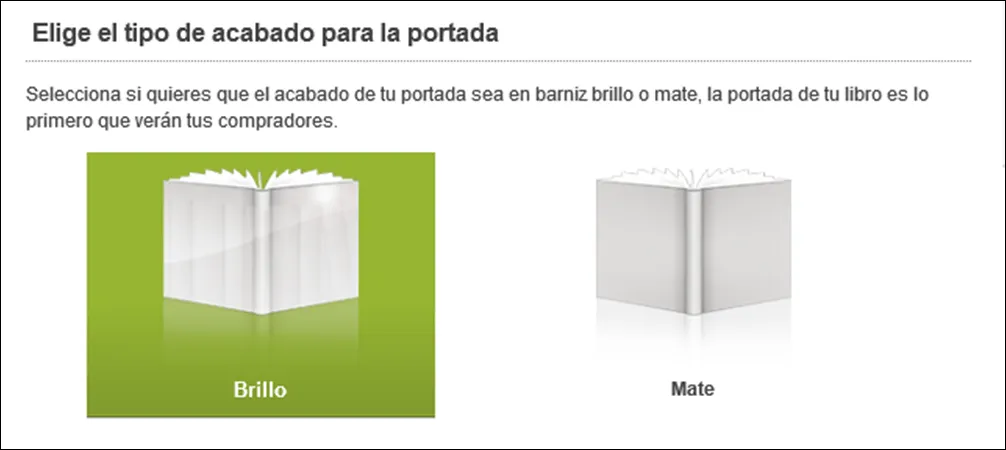 Estrenamos acabado para la portada de tu libro: escoge entre mate ... Estrenamos acabado para la portada de tu libro: escoge entre mate ...