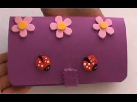 Estuche para Celular en Goma Eva - YouTube