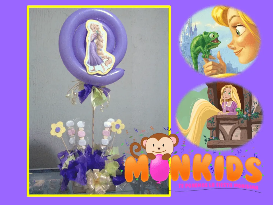 chicas ayuda para fiesta de enredados 