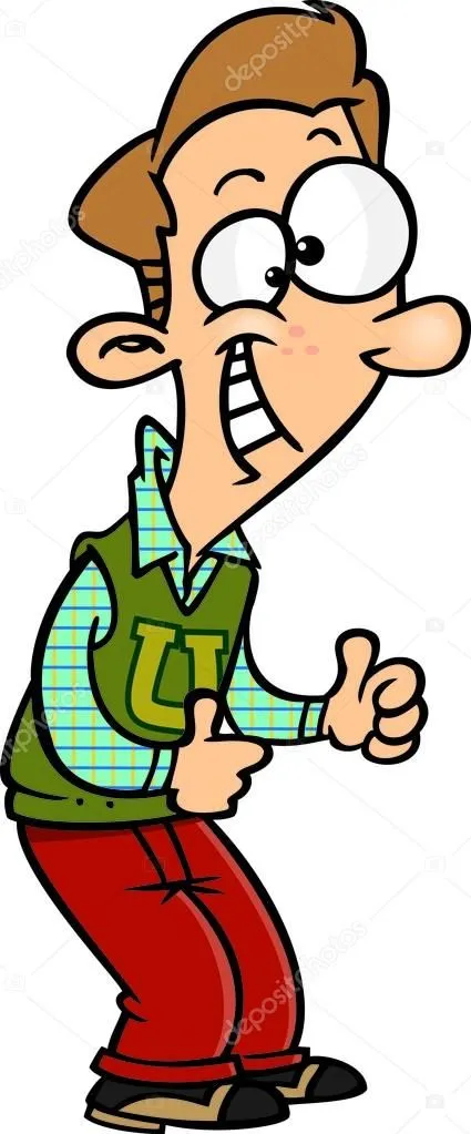 Estudiante universitario de dibujos animados — Vector stock ...