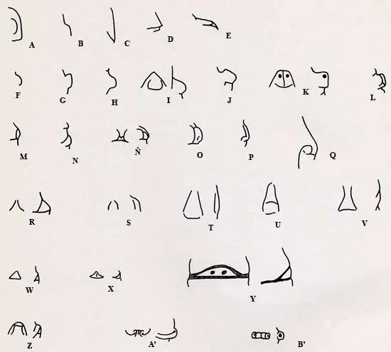 Dibujos de narices - Imagui