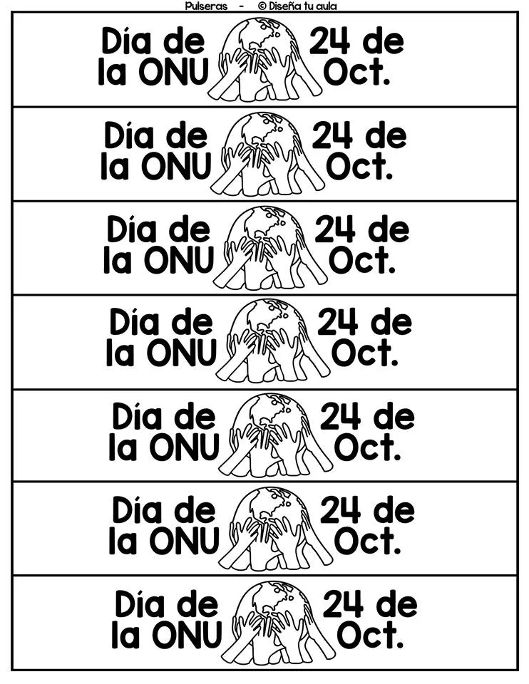 Estupendas actividades para trabajar en el día de la ONU 24 de octubre | Material Educativo Estupendas actividades para trabajar en el día de la ONU 24 de octubre | Material Educativo