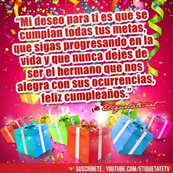 Estupendas Tarjetas de Cumpleaños para un hermano | http ... Estupendas Tarjetas de Cumpleaños para un hermano | http ...