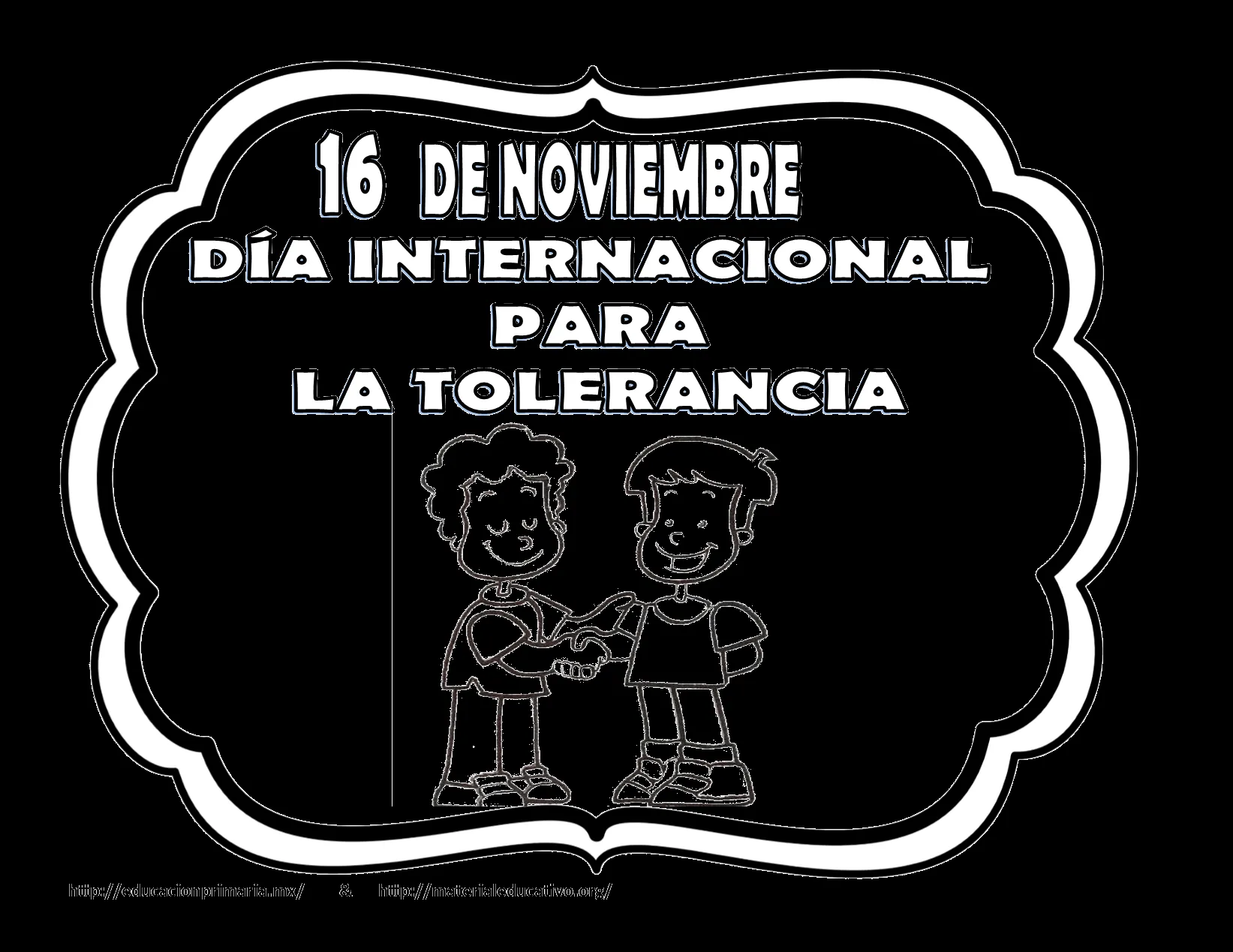 Estupendos diseños de las efemérides del mes de noviembre en blanco y negro para  colorear | Material Educativo