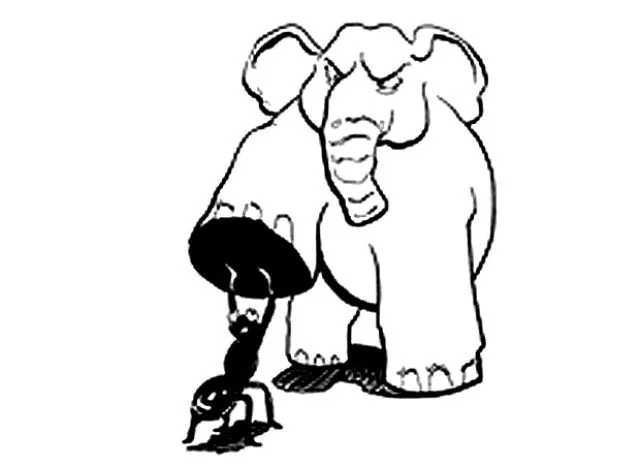 ESTUPIDEZ, NO VALENTÍA: LA HORMIGA QUE RETA AL ELEFANTE | EL ... ESTUPIDEZ, NO VALENTÍA: LA HORMIGA QUE RETA AL ELEFANTE | EL ...