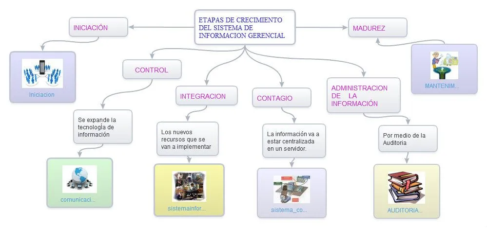 ETAPAS DE CRECIMIENTO SIG | Sistemas De informacion Gerencial
