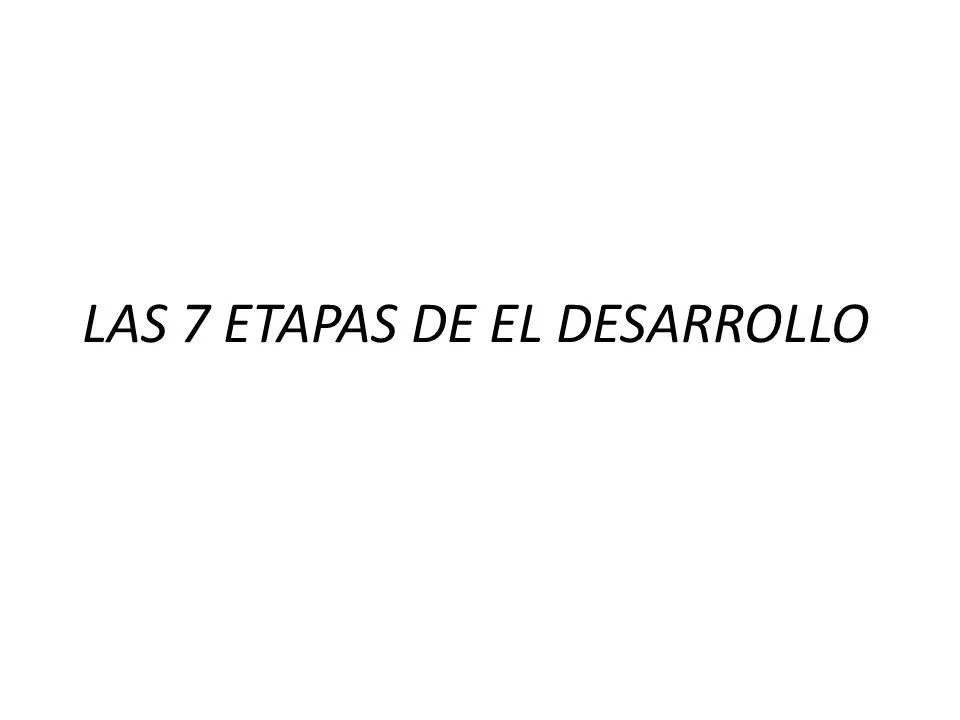 LAS 7 ETAPAS DE EL DESARROLLO. ¿Qué son las etapas del desarrollo humano? Llamamos desarrollo humano a la evolución que sufre el ser humano durante su. - ppt descargar LAS 7 ETAPAS DE EL DESARROLLO. ¿Qué son las etapas del desarrollo humano? Llamamos desarrollo humano a la evolución que sufre el ser humano durante su. - ppt descargar