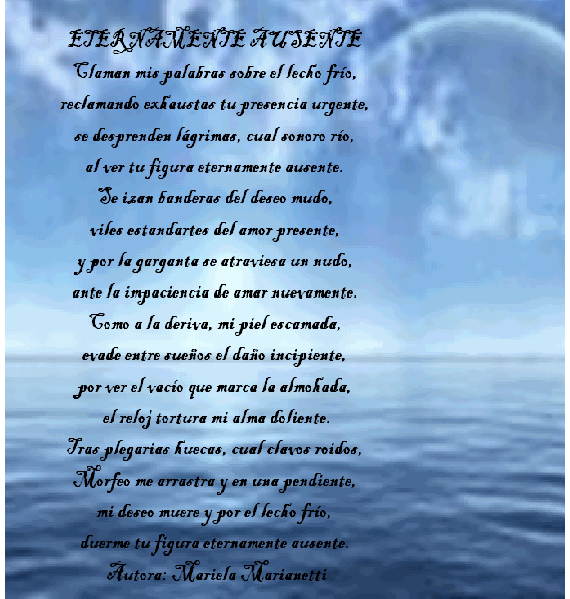 Eternamente Ausente- Poema de Amor ilustrado - LETRAS QUE NACEN EN ... Eternamente Ausente- Poema de Amor ilustrado - LETRAS QUE NACEN EN ...