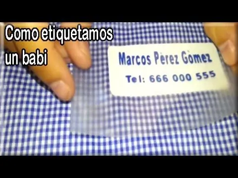 Así es como podemos etiquetar los babis de tu hijo/a para el ... Así es como podemos etiquetar los babis de tu hijo/a para el ...