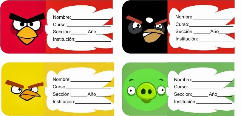 Etiquetas de Angry Birds para imprimir - Imagui Etiquetas de Angry Birds para imprimir - Imagui
