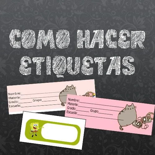 Etiquetas para cuadernos by ~Luxury-Creations on deviantART