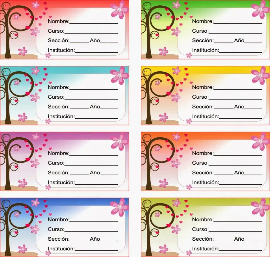 ETIQUETAS PARA CUADERNOS: Etiqueta Femenina para Mujeres