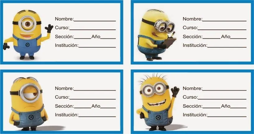 Etiquetas de niños para cuadernos - Imagui