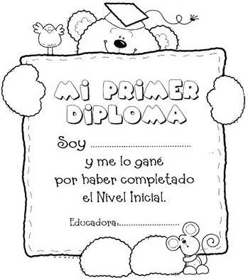etiquetas diplomas para imprimir y colorear