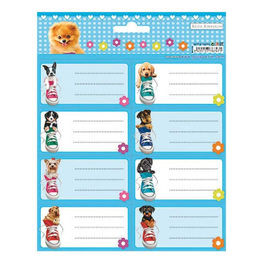Etiquetas escolares grandes Keith Kimberlin dogs Erik - Material ... Etiquetas escolares grandes Keith Kimberlin dogs Erik - Material ...