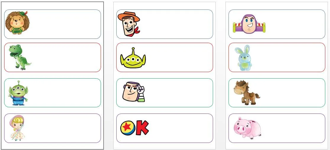 Etiquetas escolares para libros y materiales TOY story 4 Etiquetas escolares para libros y materiales TOY story 4